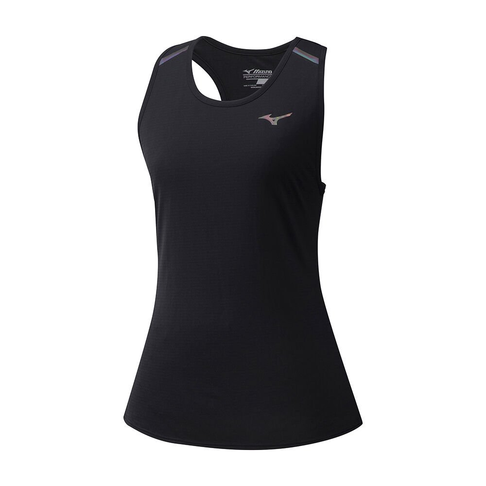 Women's Mizuno Tank Tops Black Solarcut Tank Apparel - J2GA020609